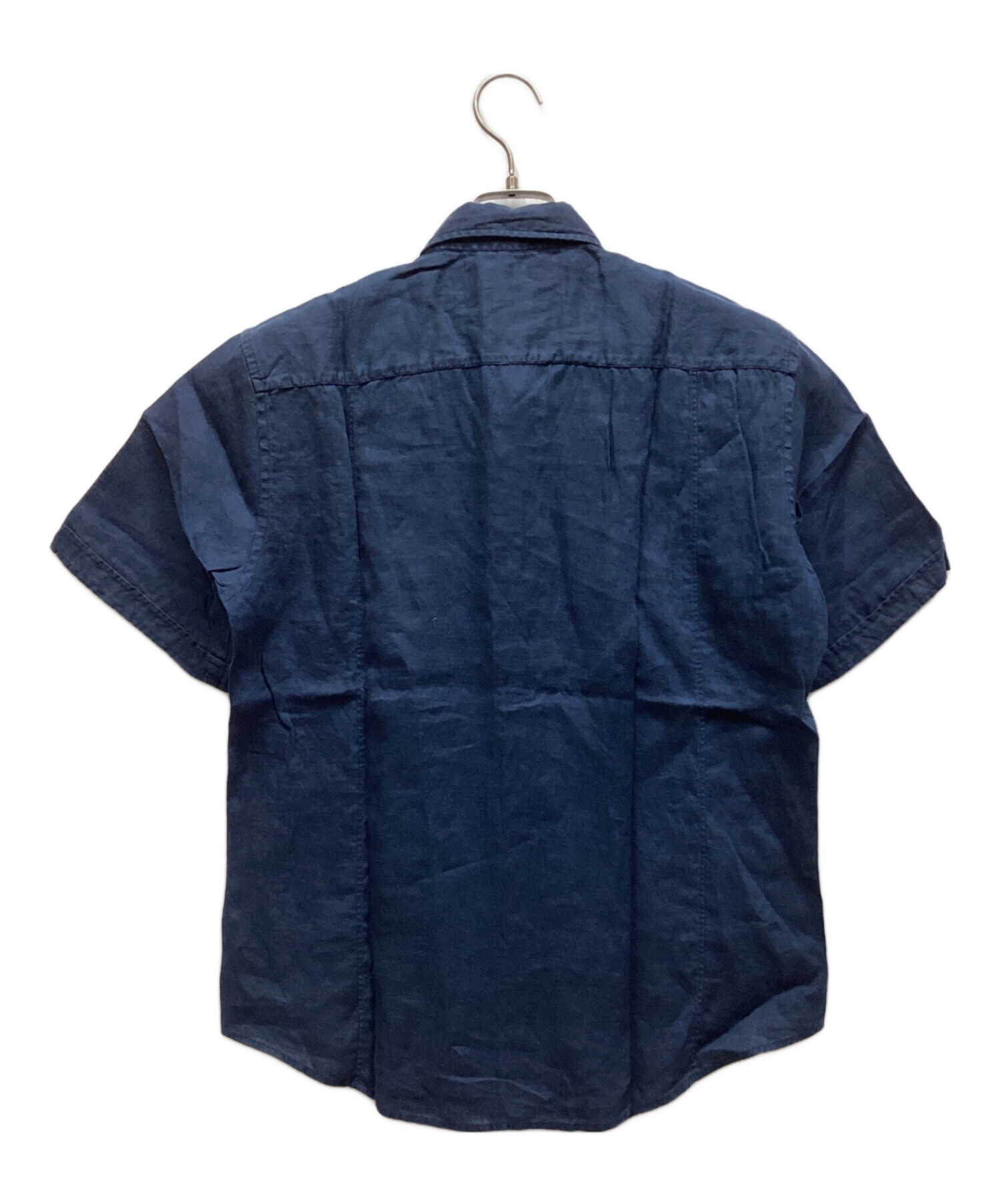 HUGO BOSS ヒューゴボス リネンシャツ ネイビー XS | DELGAN.COM