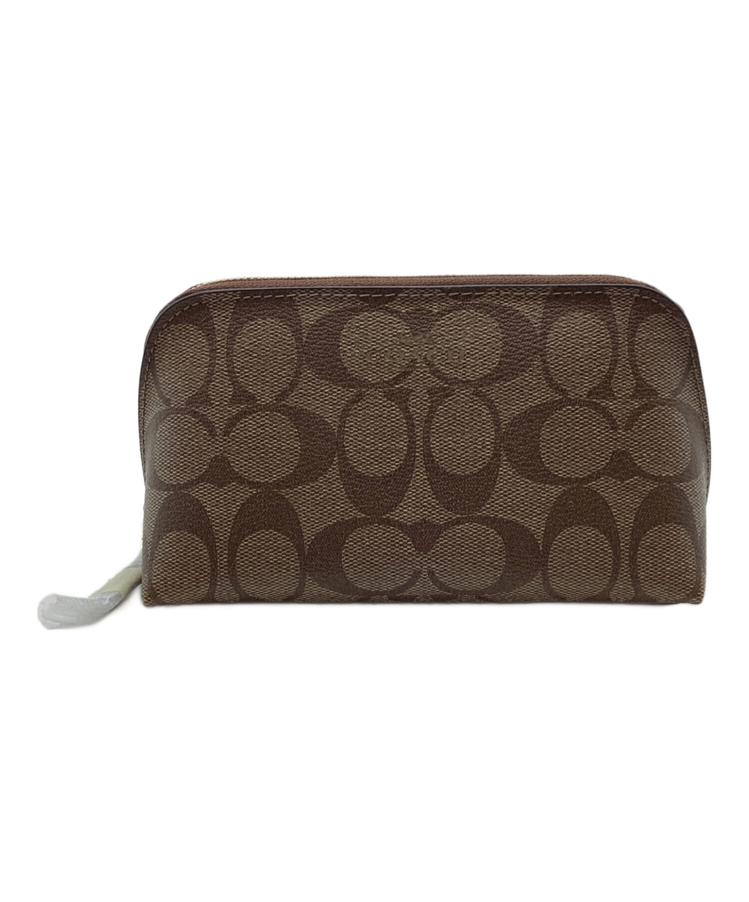 中古・古着通販】COACH (コーチ) コスメポーチ ベージュ×ブラウン 