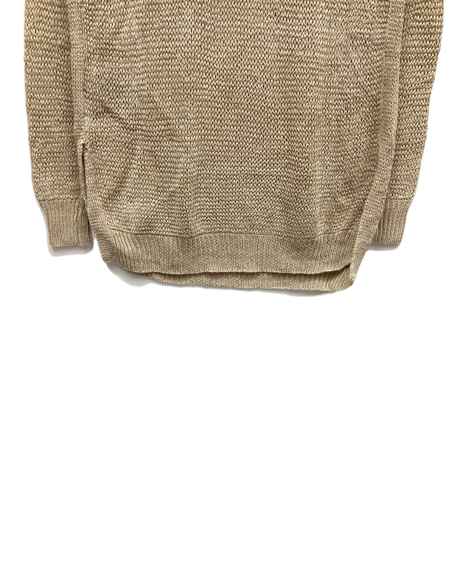 ローレンラルフローレン　アンサンブル　ニット　LRL ロゴ ベージュ　XS 中古・古着通販】RALPH LAUREN (ラルフローレン) ニット ベージュ