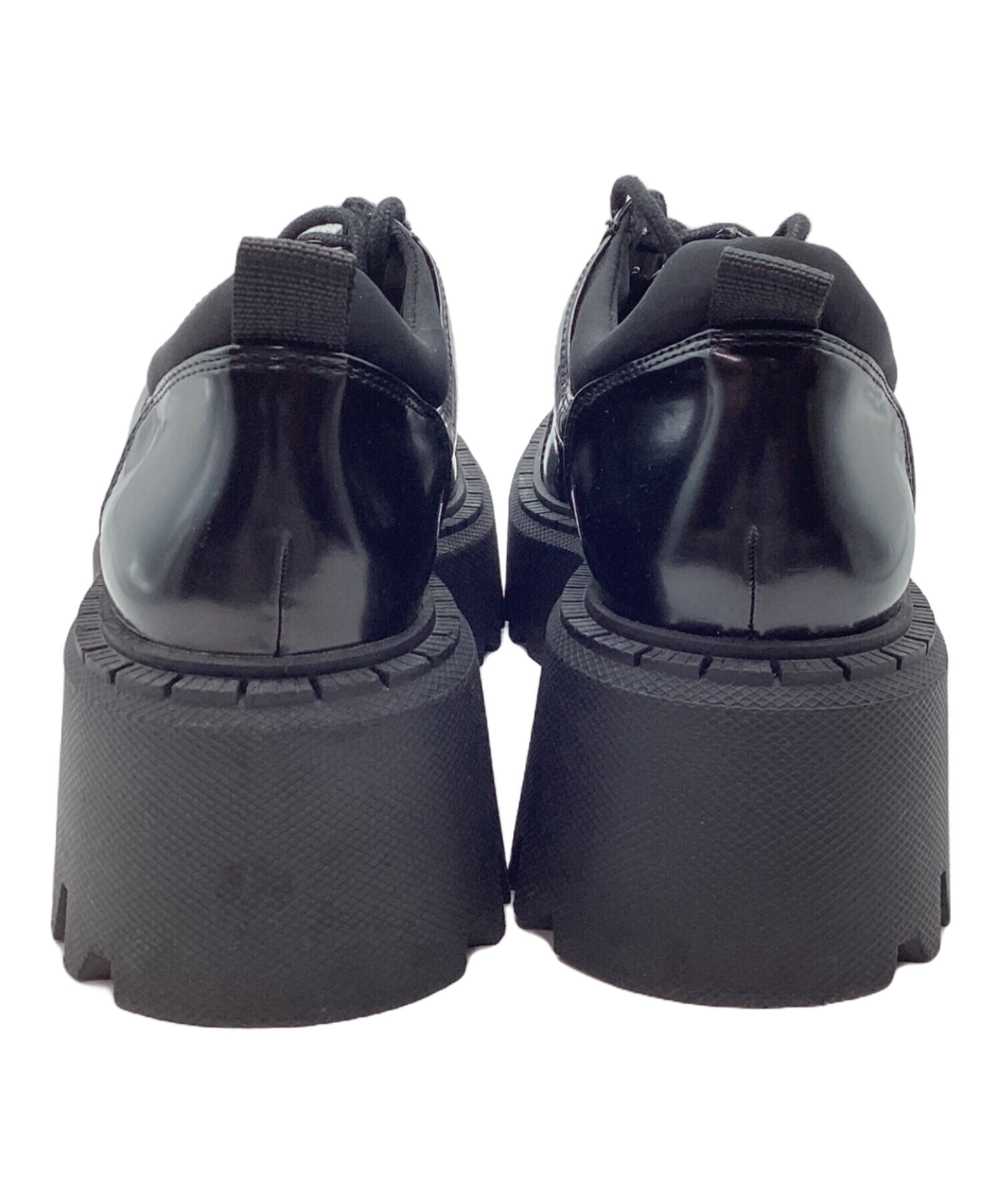 中古・古着通販】ZARA (ザラ) 厚底レースアップシューズ ブラック 