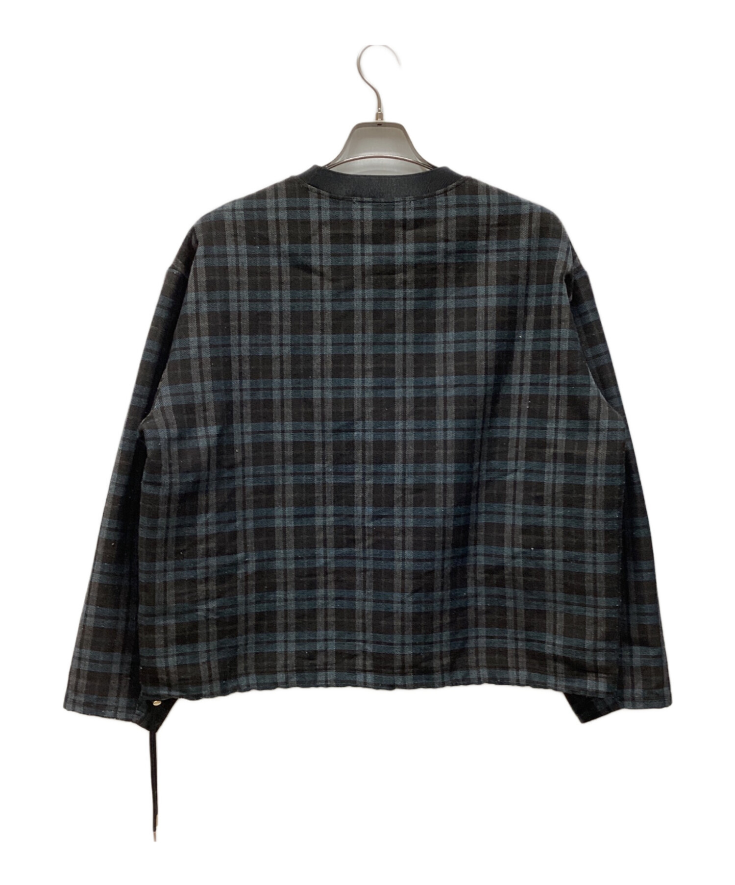 中古・古着通販】CULLNI (クルニ) Wool Check Cross Weave Drawstring 