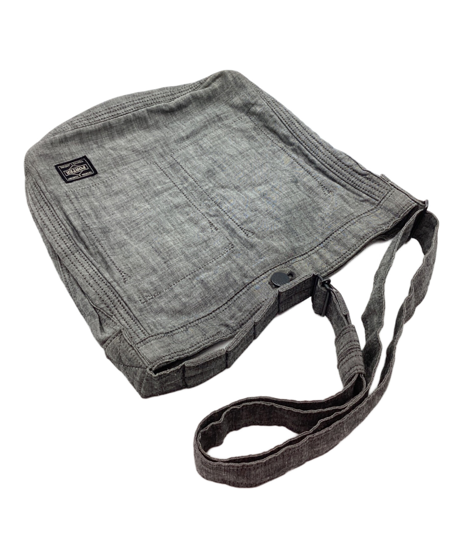 中古・古着通販】PORTER (ポーター) ショルダーバッグ ライトグレー 