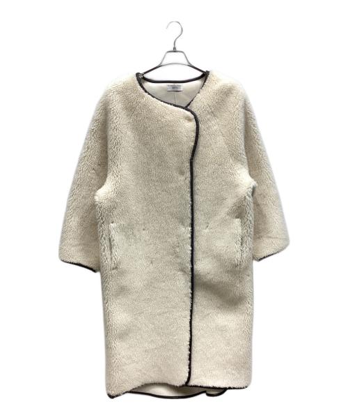 新品未使用タグ付き 定価33000円　AKTE ボアコート ラテ 中古・古着通販】AKTE (アクテ) ボアコート ホワイト サイズ:F