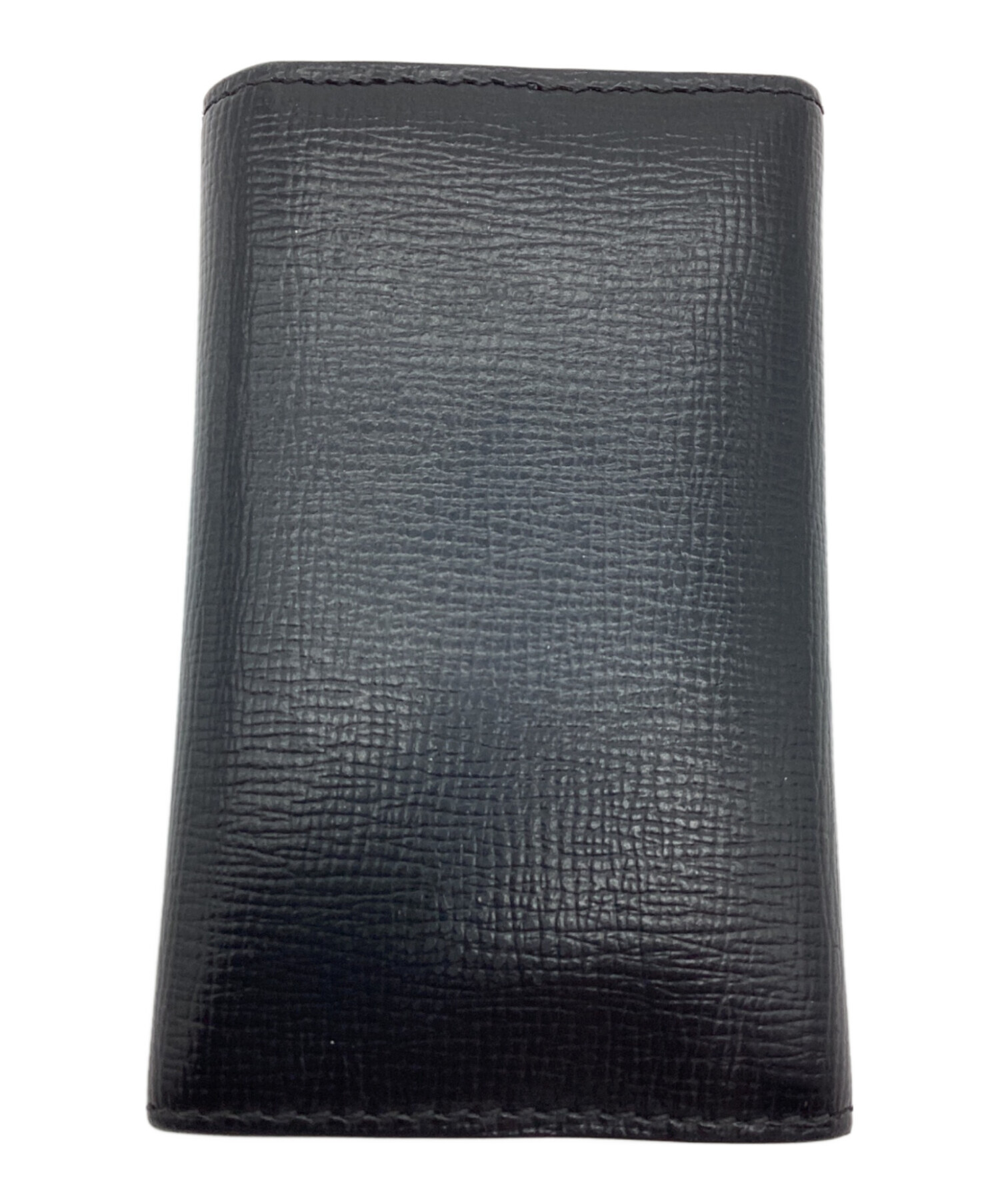 ポ*カ様 Burberry 黒 レザー ケース　革　古銭入れ　キーリング付 中古・古着通販】BURBERRY (バーバリー) キーケース ブラック