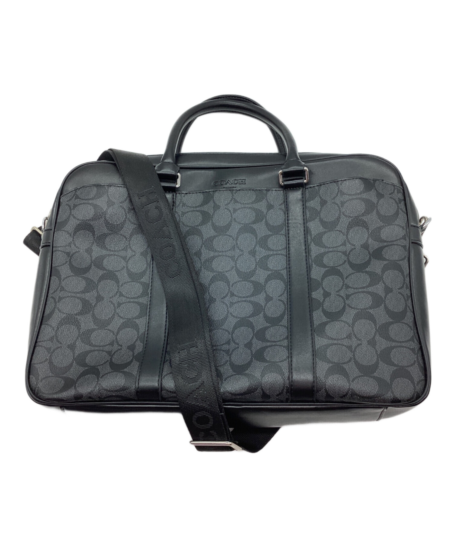 Coach　ブリーフケース　使用少 中古・古着通販】COACH (コーチ) ブリーフケース グレー×ブラック