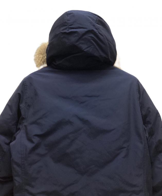 Woolrich ウールリッチ　フード付きブルゾン　XS ネイビー 中古・古着通販】BEAMS (ビームス) WOOLRICH (ウールリッチ) ダウン