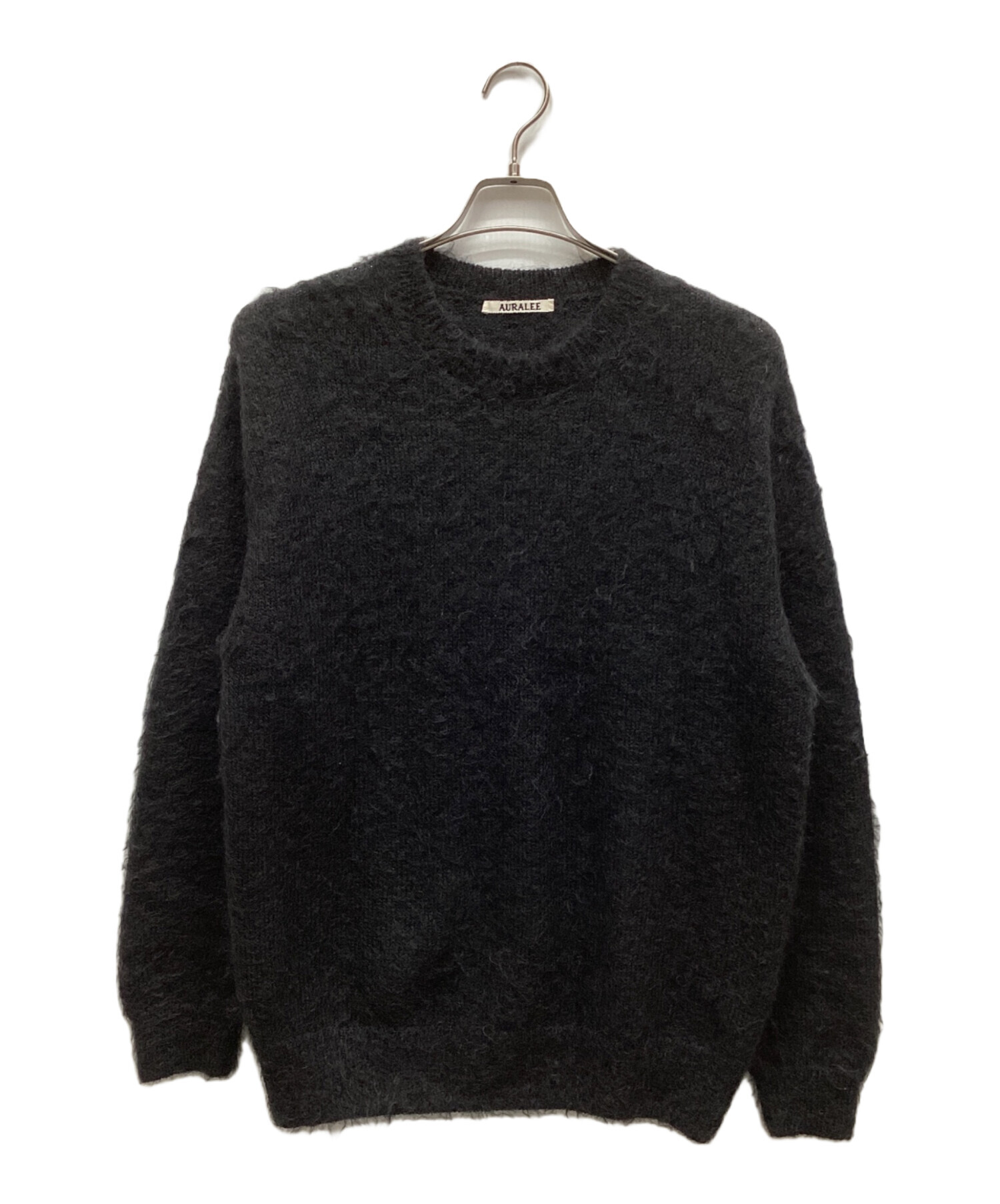 【4/30までお値下げ中】新品未使用 AURALEE モヘアシャギーコート 0 中古・古着通販】AURALEE (オーラリー) モヘアニット ブラック サイズ