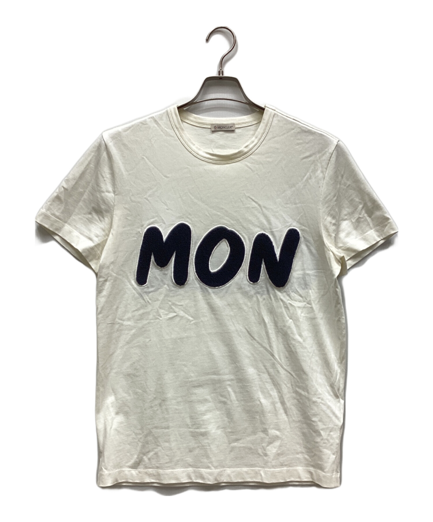 中古・古着通販】MONCLER (モンクレール) 半袖Tシャツ ホワイト サイズ