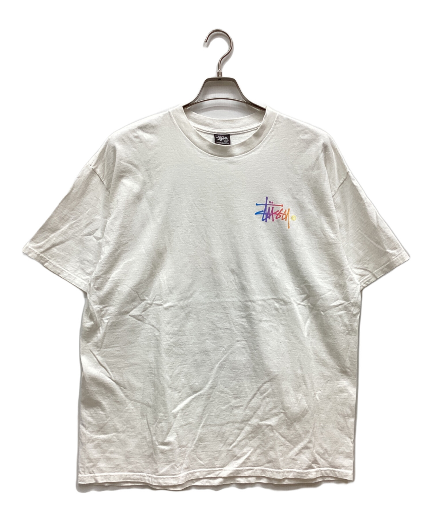 中古・古着通販】stussy (ステューシー) 半袖Tシャツ ホワイト サイズ 