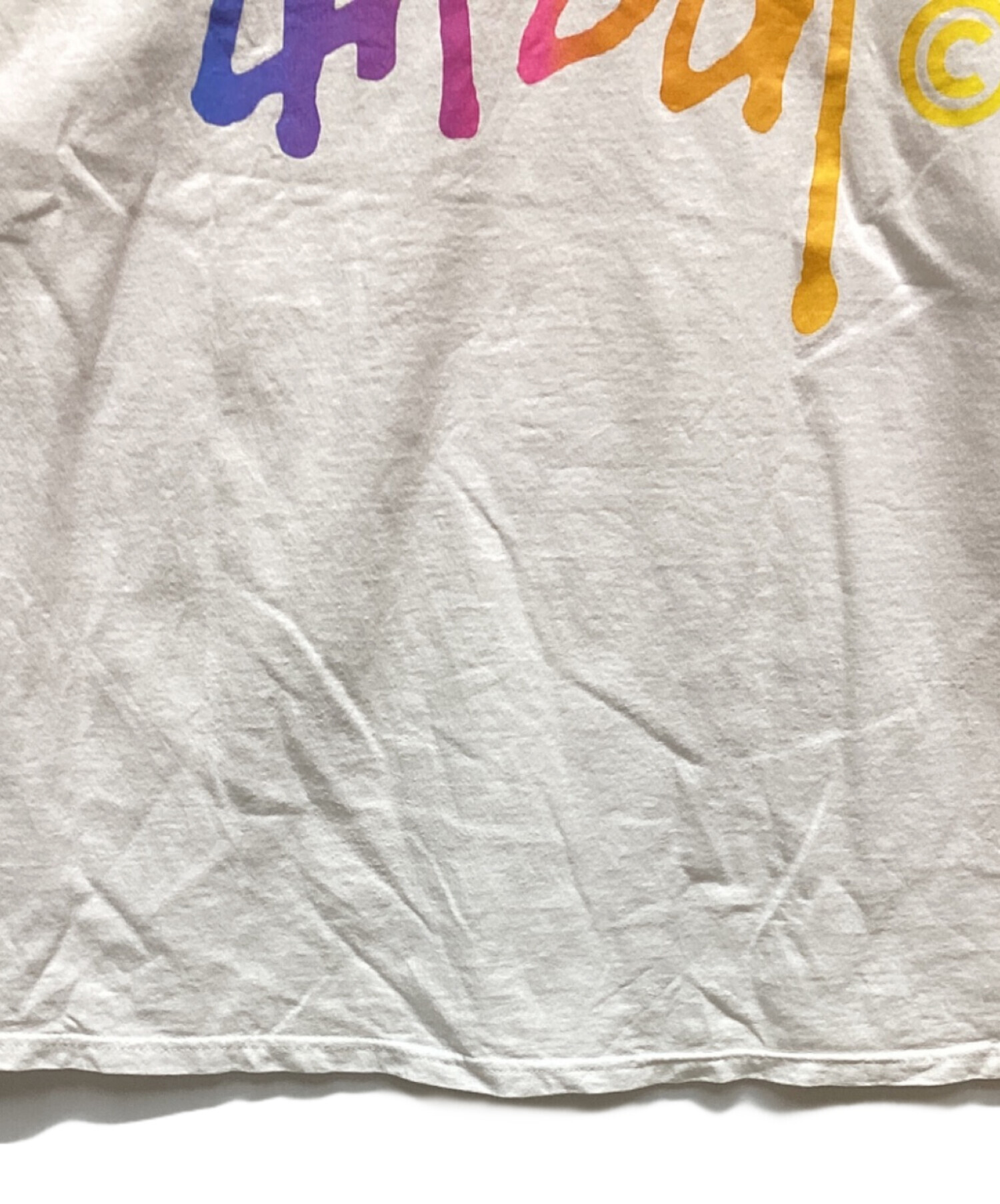 中古・古着通販】stussy (ステューシー) 半袖Tシャツ ホワイト サイズ 