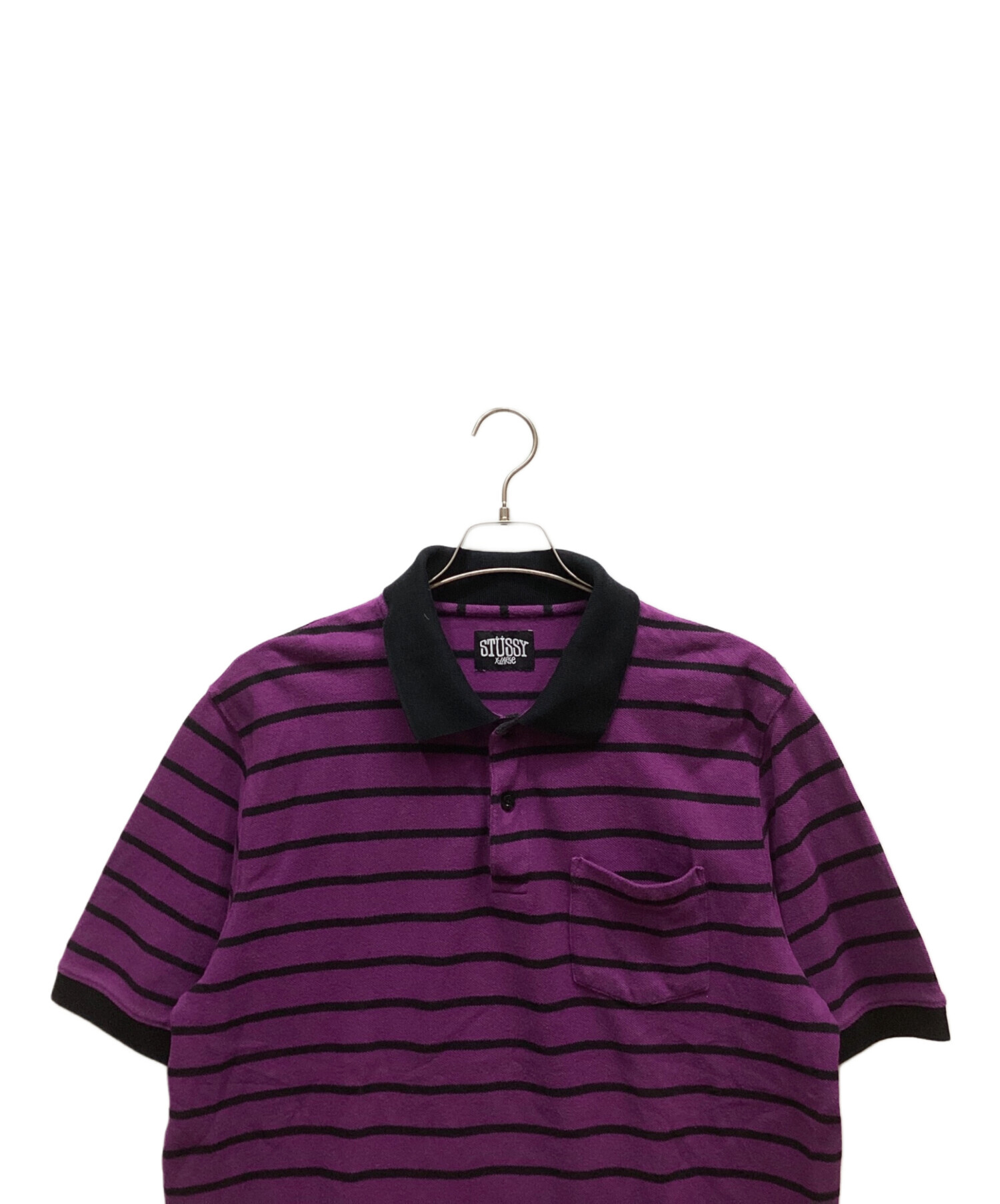 中古・古着通販】stussy (ステューシー) ポロシャツ パープル サイズ