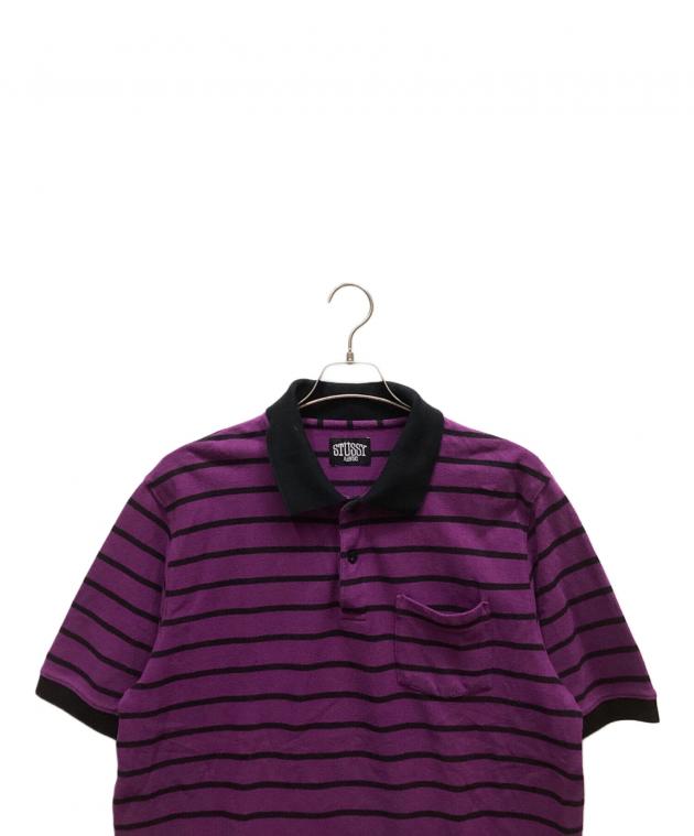 古着 STUSSY & THE HEARTBREAKERS ポロシャツ s 中古・古着通販】stussy (ステューシー) ポロシャツ パープル サイズ