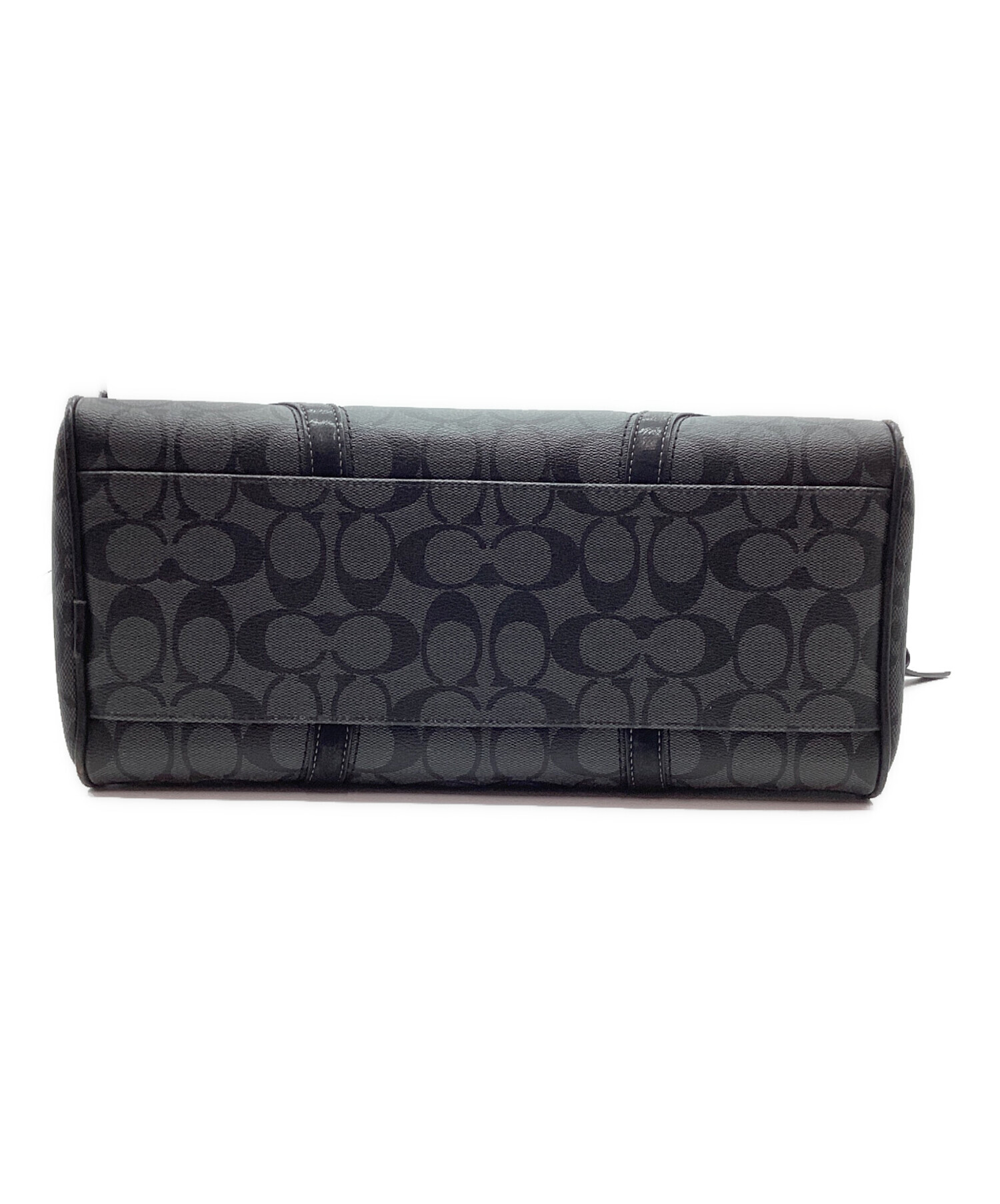 中古・古着通販】COACH (コーチ) ヘリテージバッグ グレー×ブラック