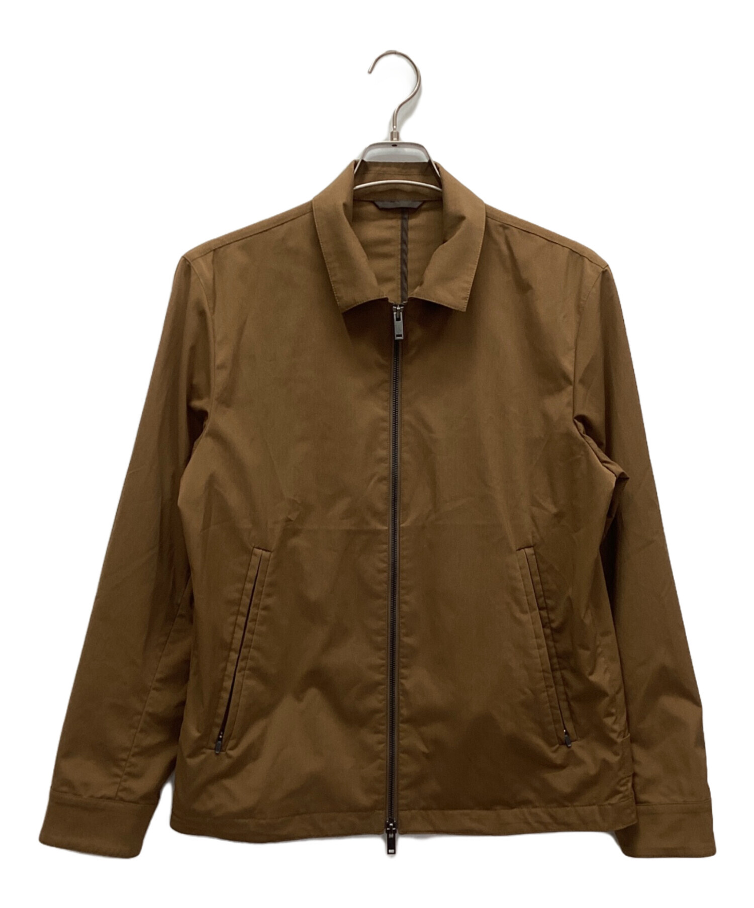 中古・古着通販】PLST (プラステ) ジップジャケット ブラウン サイズ:M