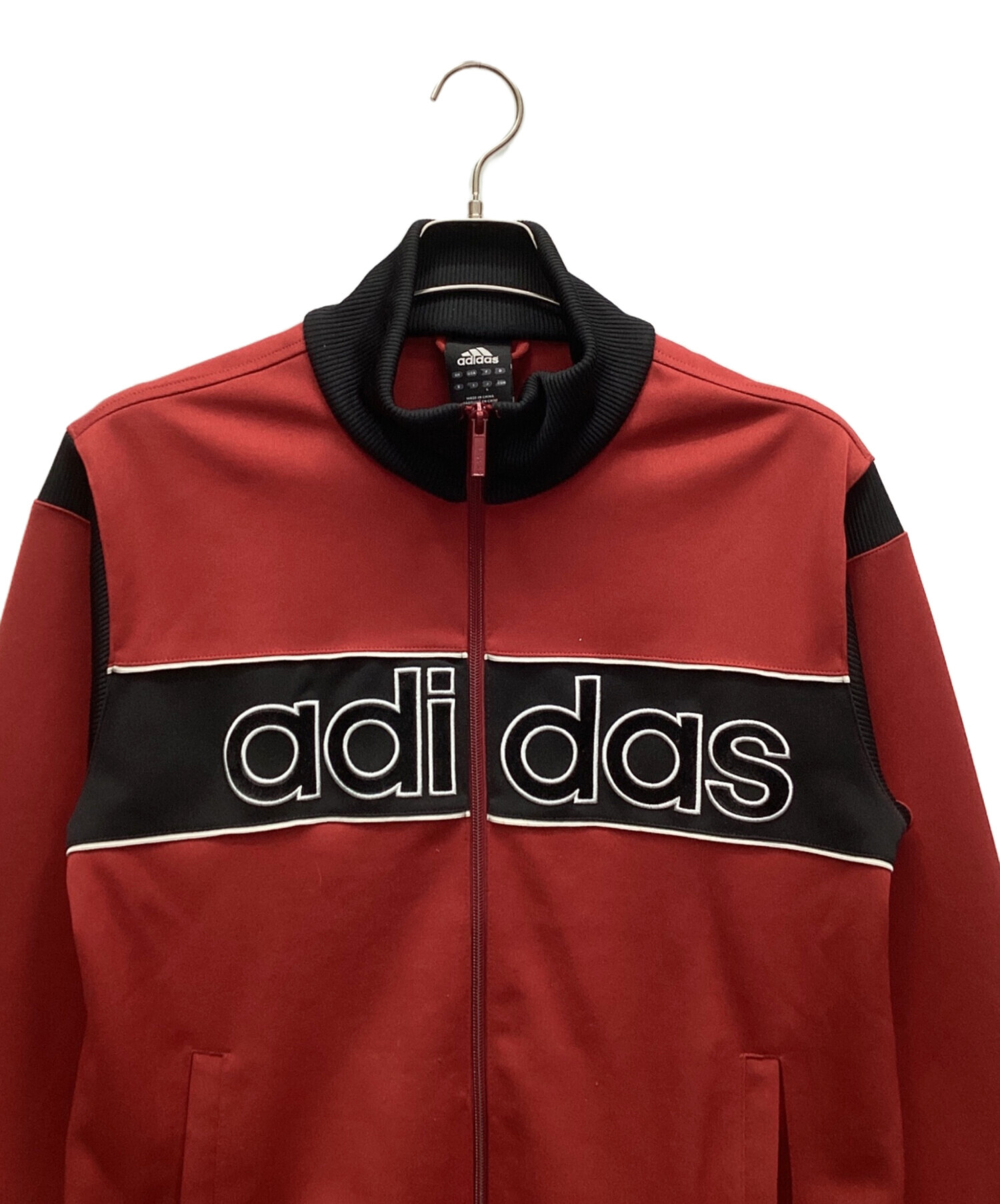 【激レア】adidas トラックジャケット L 赤 トレフォイル 90s 古着 中古・古着通販】adidas (アディダス) トラックジャケット レッド