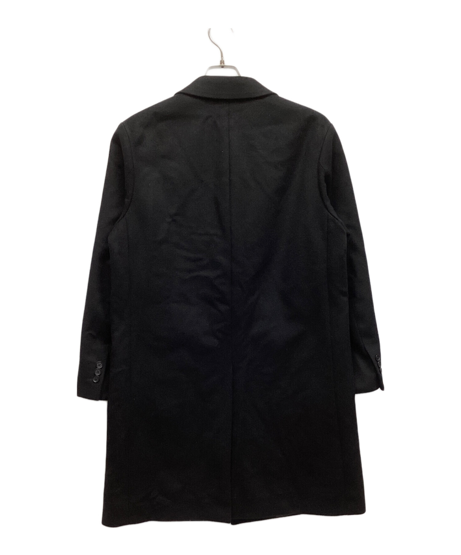 中古・古着通販】UNIQLO (ユニクロ) チェスターコート ブラック サイズ