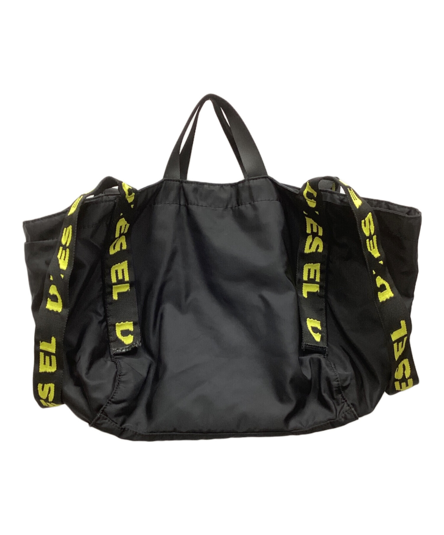 未使用 DIESEL ディーゼル 2ハンドル トートバッグ 中古・古着通販】DIESEL (ディーゼル) 2WAYバッグ ブラック｜ブランド