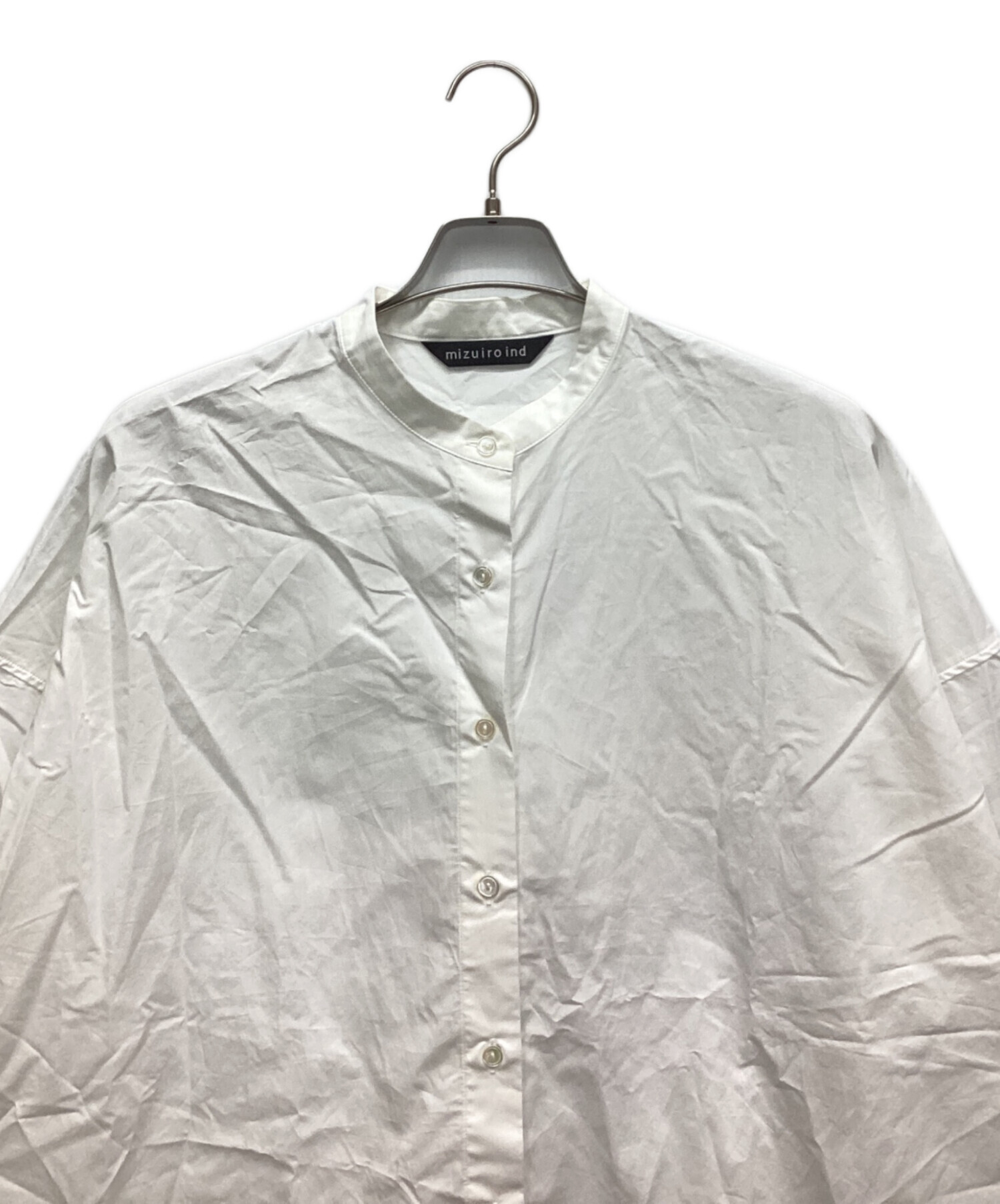 中古・古着通販】mizuiro-ind (ミズイロインド) 半袖シャツ ホワイト 