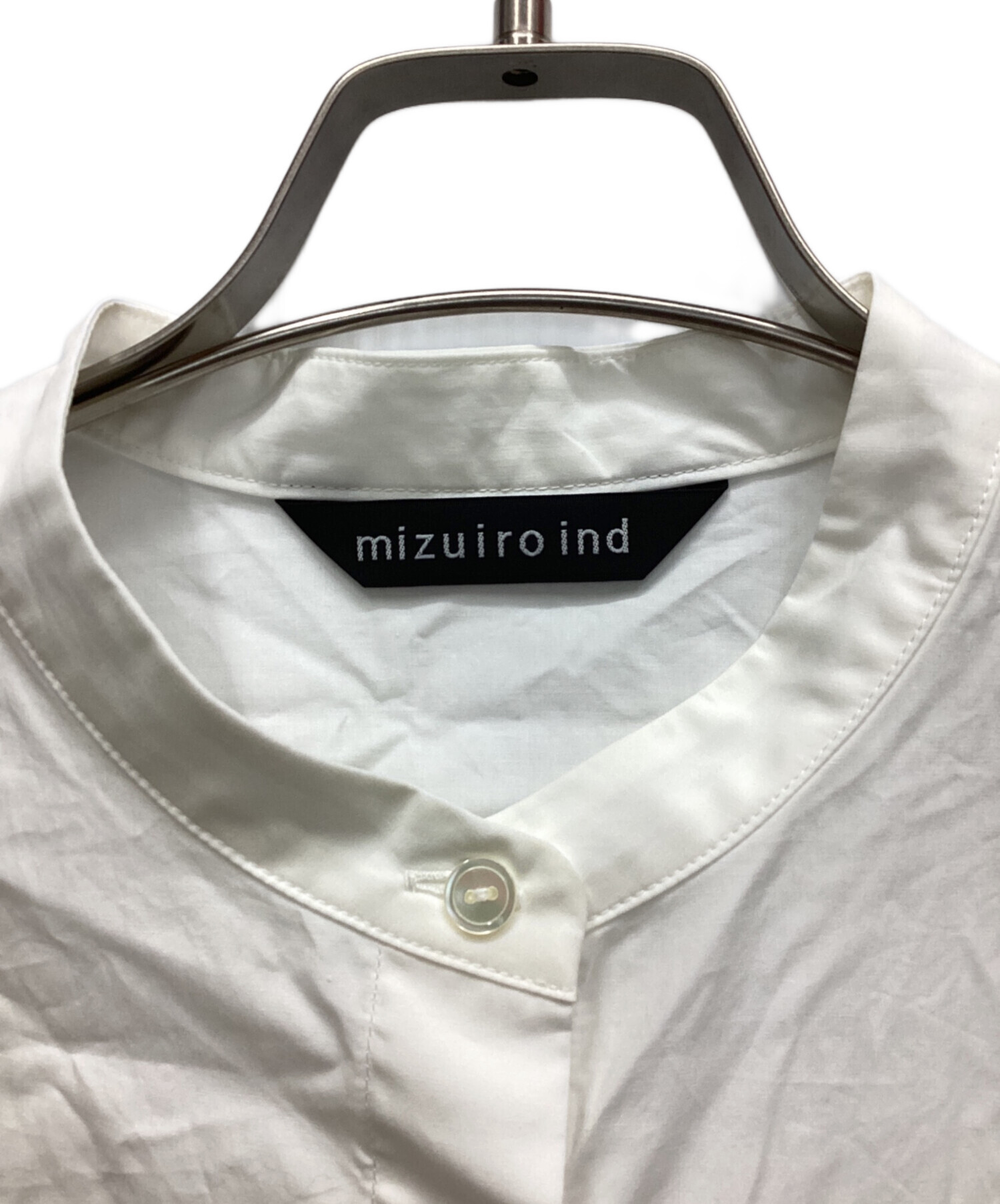 中古・古着通販】mizuiro-ind (ミズイロインド) 半袖シャツ ホワイト 
