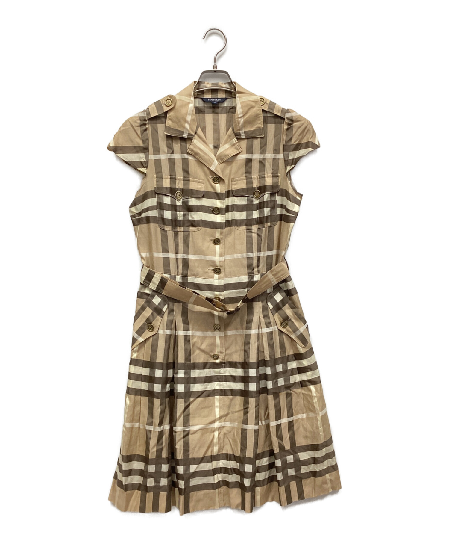 BURBERRY ノースリーブポロワンピース 中古・古着通販】BURBERRY LONDON (バーバリーロンドン) ノースリーブ