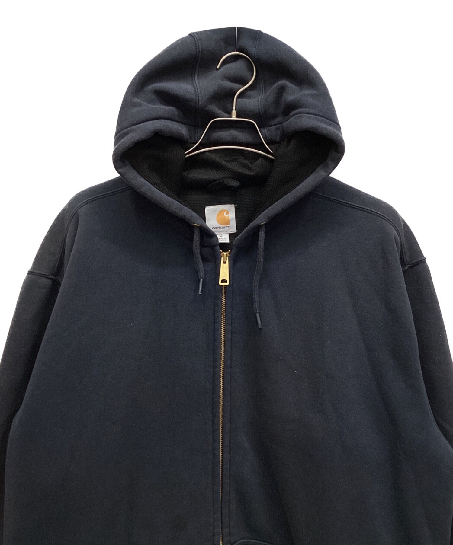 Carhartt 企業ロゴ ジップパーカー ネイビー 古着 中古・古着通販】CarHartt (カーハート) ジップパーカー ネイビー