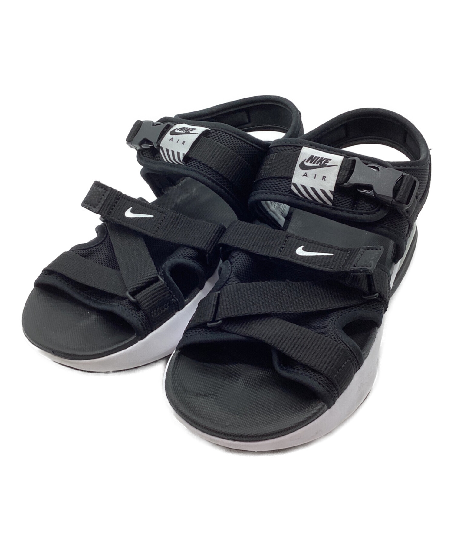 中古・古着通販】NIKE (ナイキ) サンダル ブラック×ホワイト サイズ:26