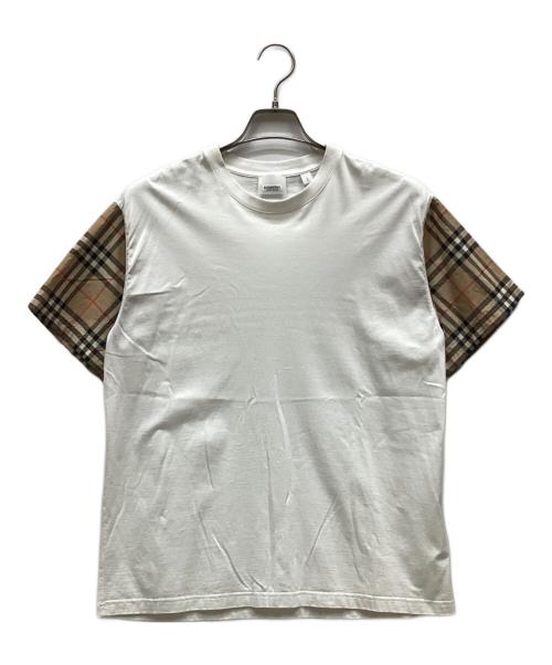中古・古着通販】BURBERRY (バーバリー) 半袖Tシャツ ホワイト サイズ