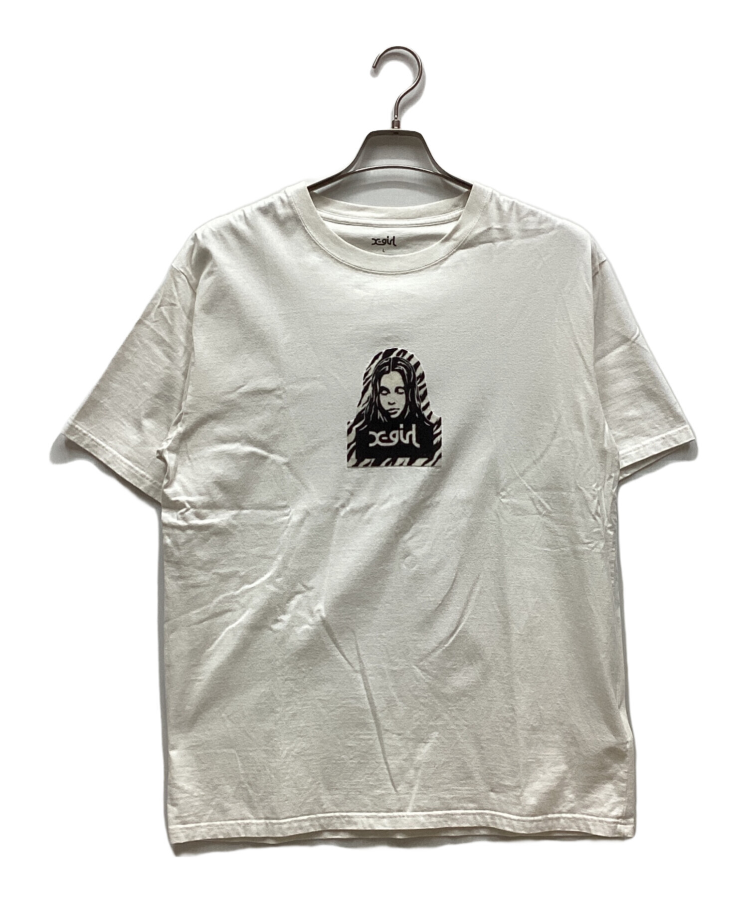 中古・古着通販】X-GIRL (エックスガール) フロッキープリント Tシャツ