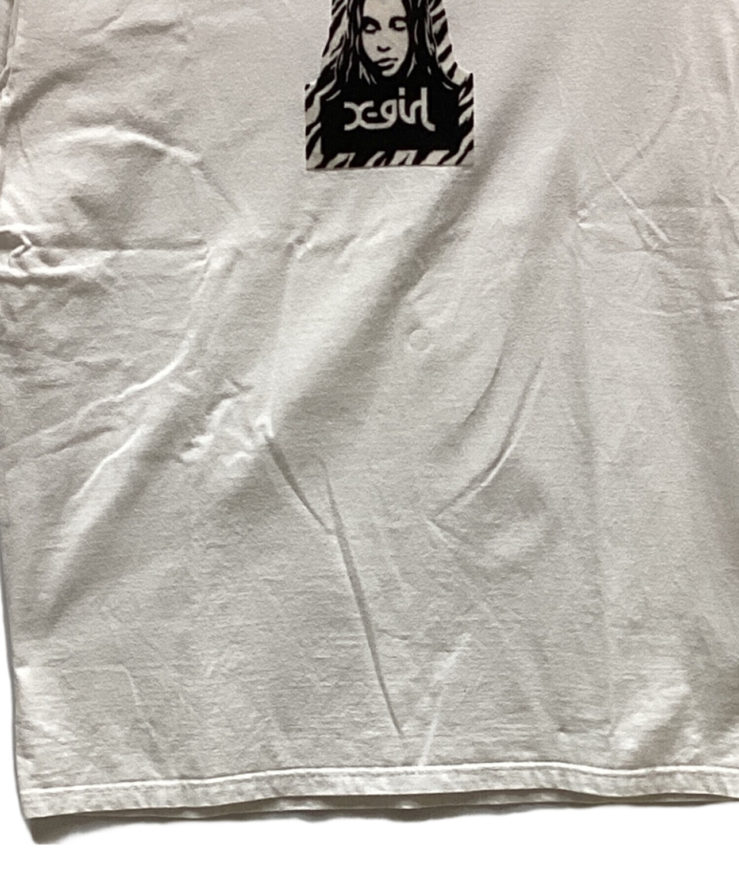 中古・古着通販】X-GIRL (エックスガール) フロッキープリント Tシャツ