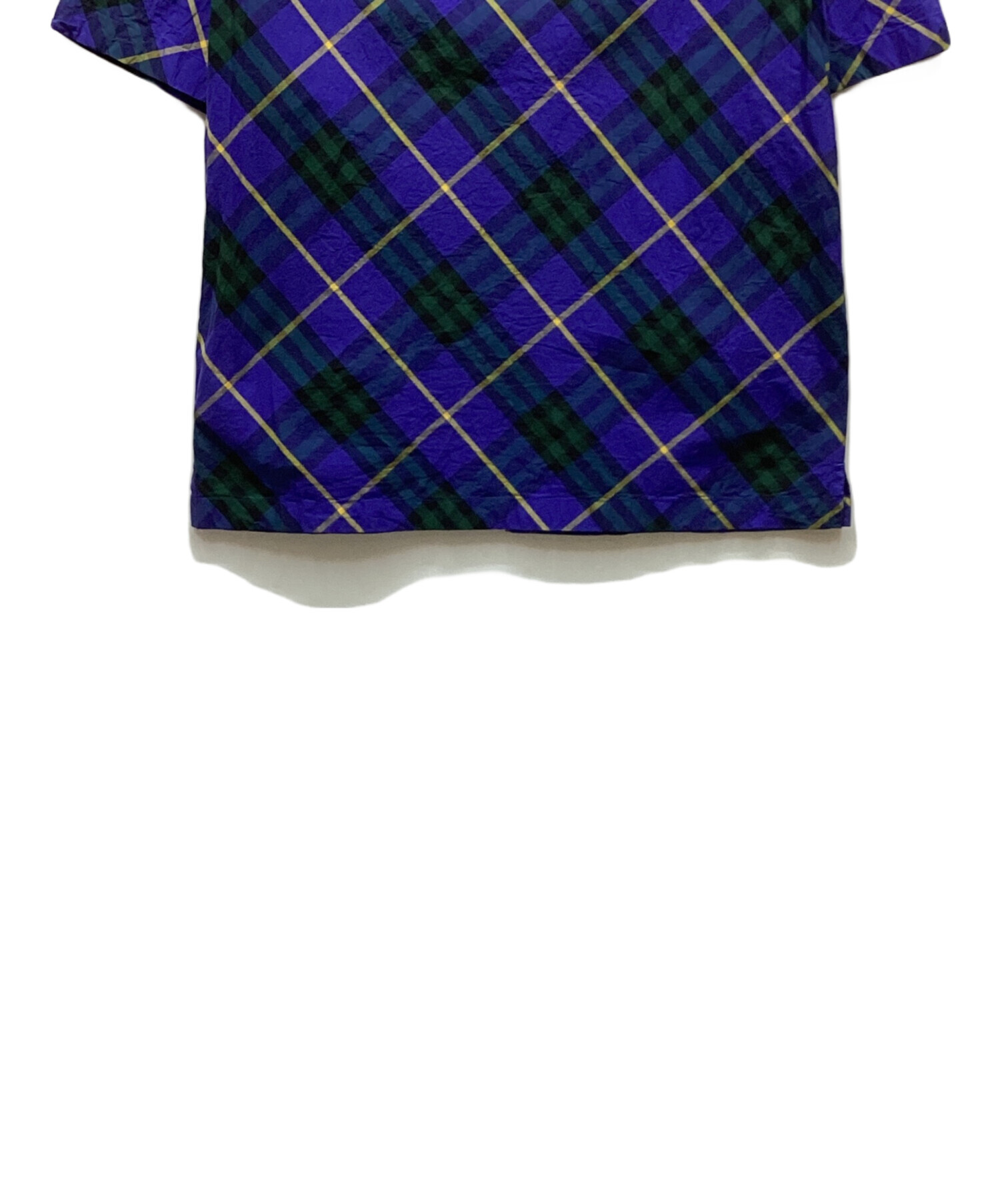 中古・古着通販】BURBERRY (バーバリー) チェック柄ショートスリーブ