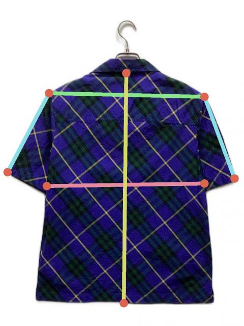 中古・古着通販】BURBERRY (バーバリー) チェック柄ショートスリーブ