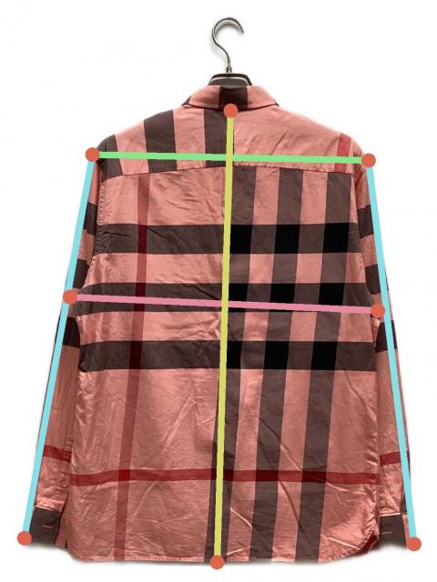 中古・古着通販】BURBERRY (バーバリー) ノバチェックシャツ ピンク