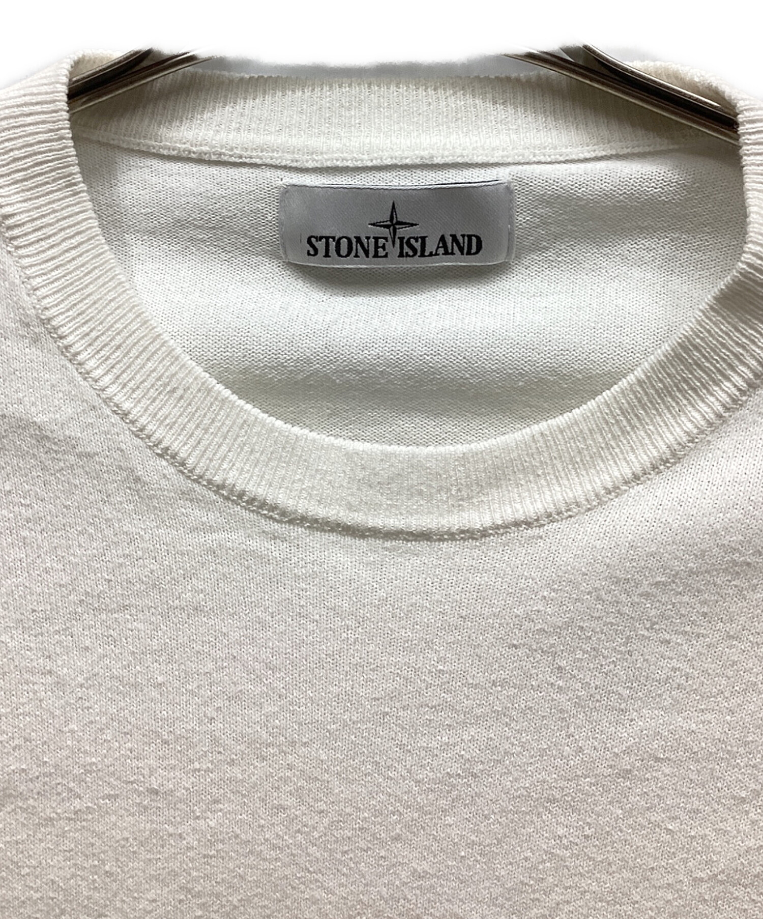 中古・古着通販】STONE ISLAND (ストーンアイランド) ニット ホワイト