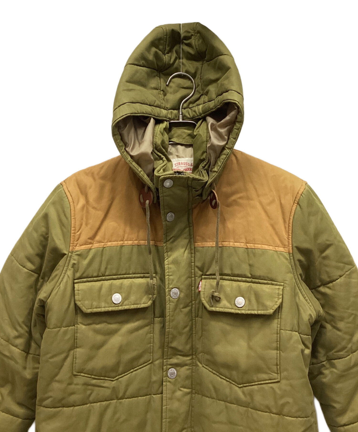 Levi Strauss キルティングジャケット 総柄 ブルー XS Barbour 