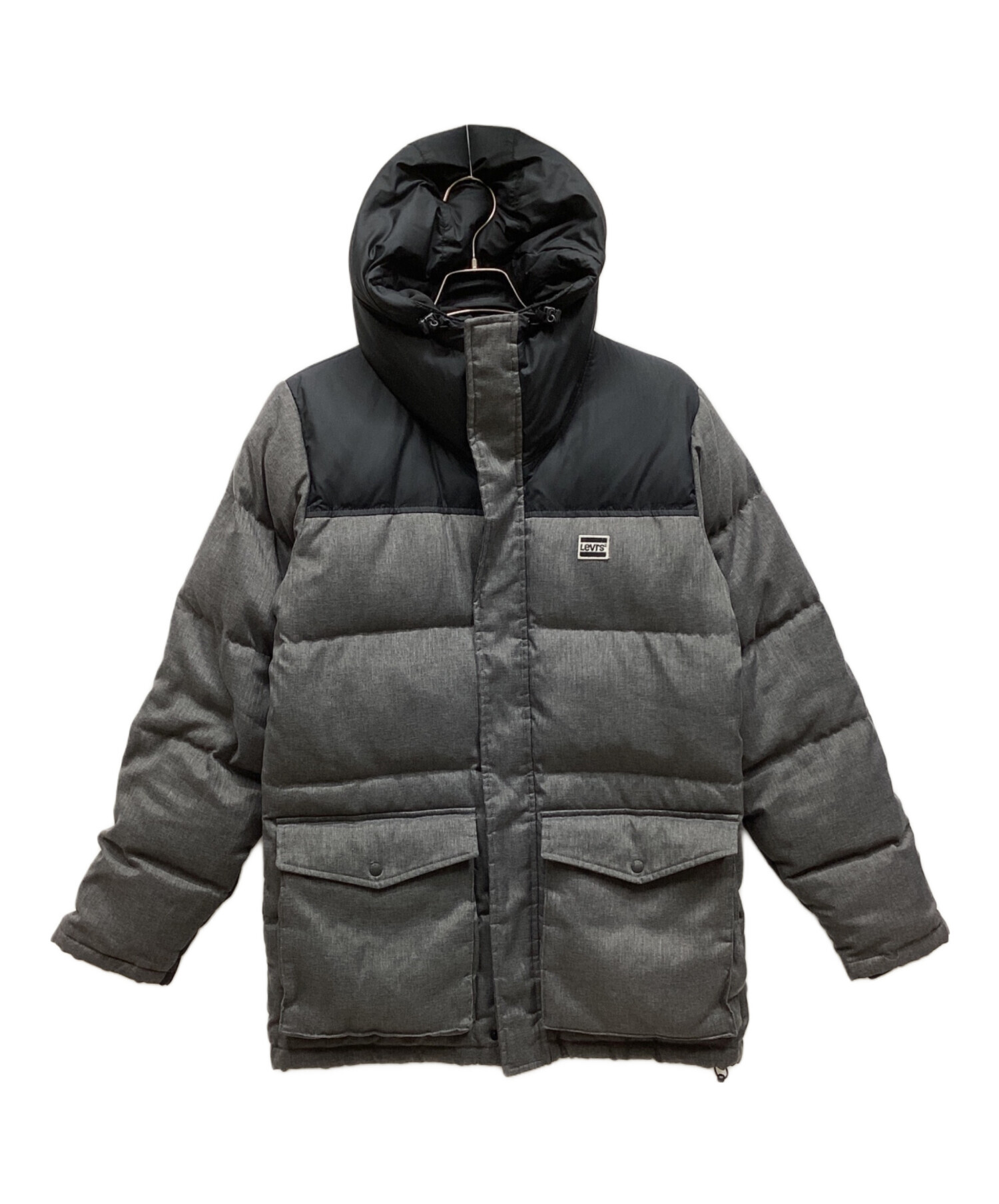 バイク用ダウンジャケット ブラック/グレー 中古・古着通販】LEVI'S