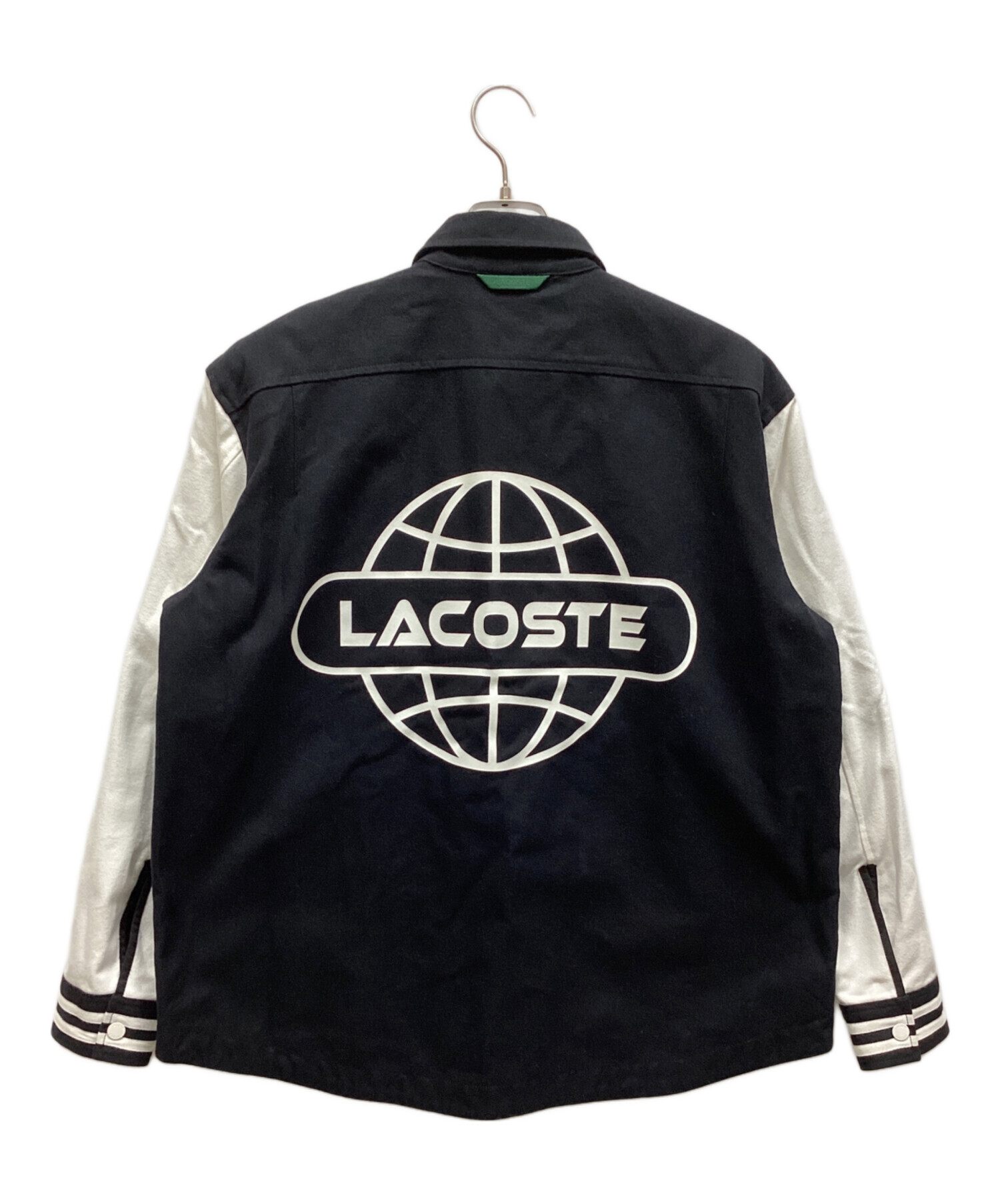 LACOSTE スタジャン　 リバーシブル　ブラック/ホワイト 中古・古着通販】LACOSTE (ラコステ) リバーシブルジャケット ブラック