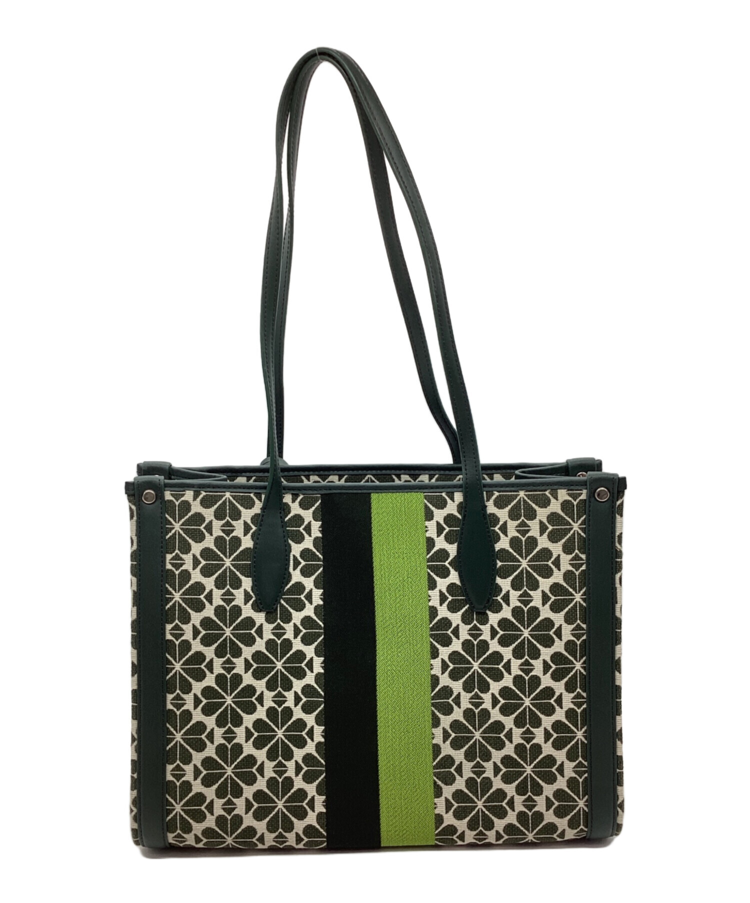 ケイトスペード スペードフラワー ジャガード ストライプ 中古・古着通販】Kate Spade (ケイトスペード) フラワージャガード