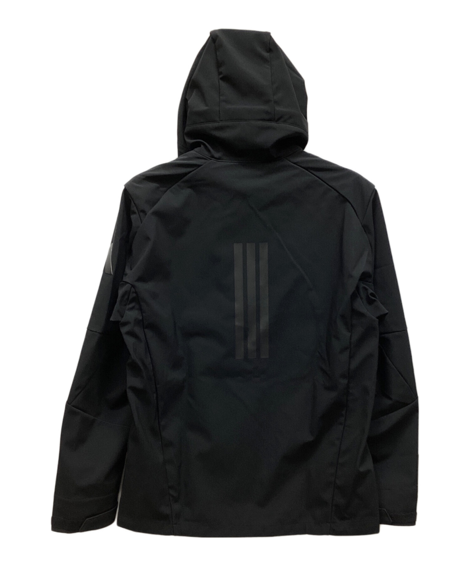 中古・古着通販】adidas (アディダス) フードジャケット ブラック 