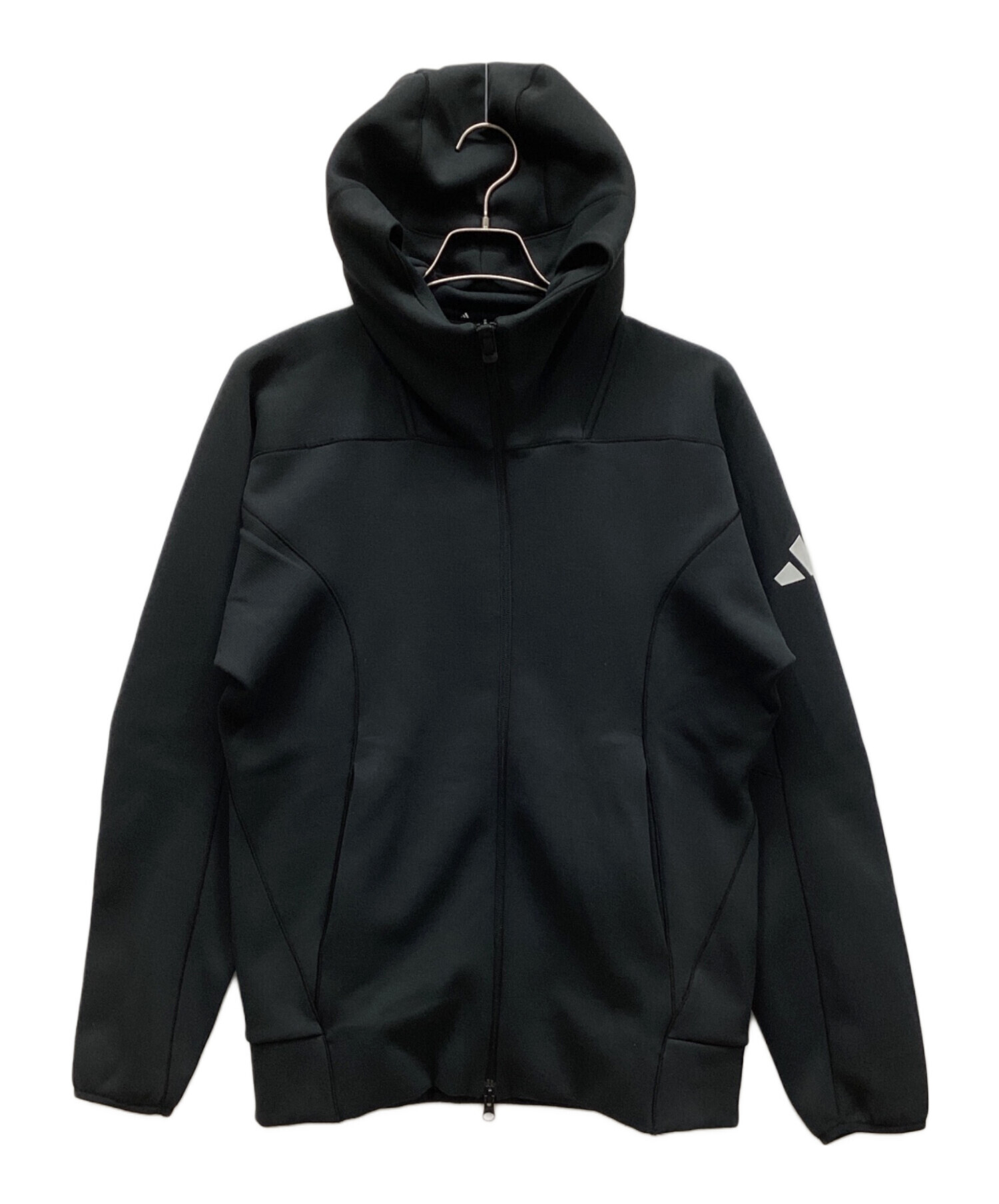 中古・古着通販】adidas (アディダス) フードジャケット ブラック 