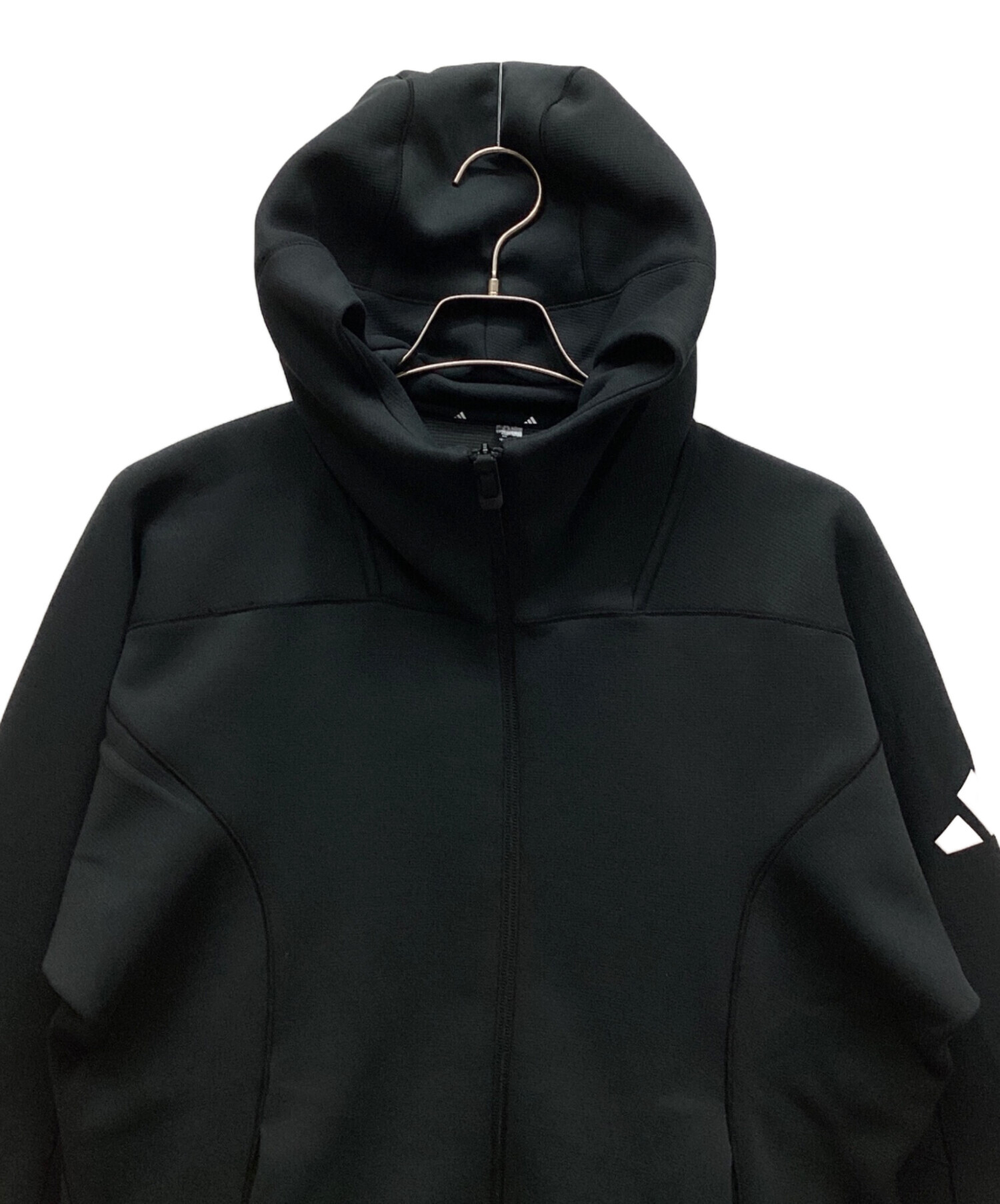 中古・古着通販】adidas (アディダス) フードジャケット ブラック 