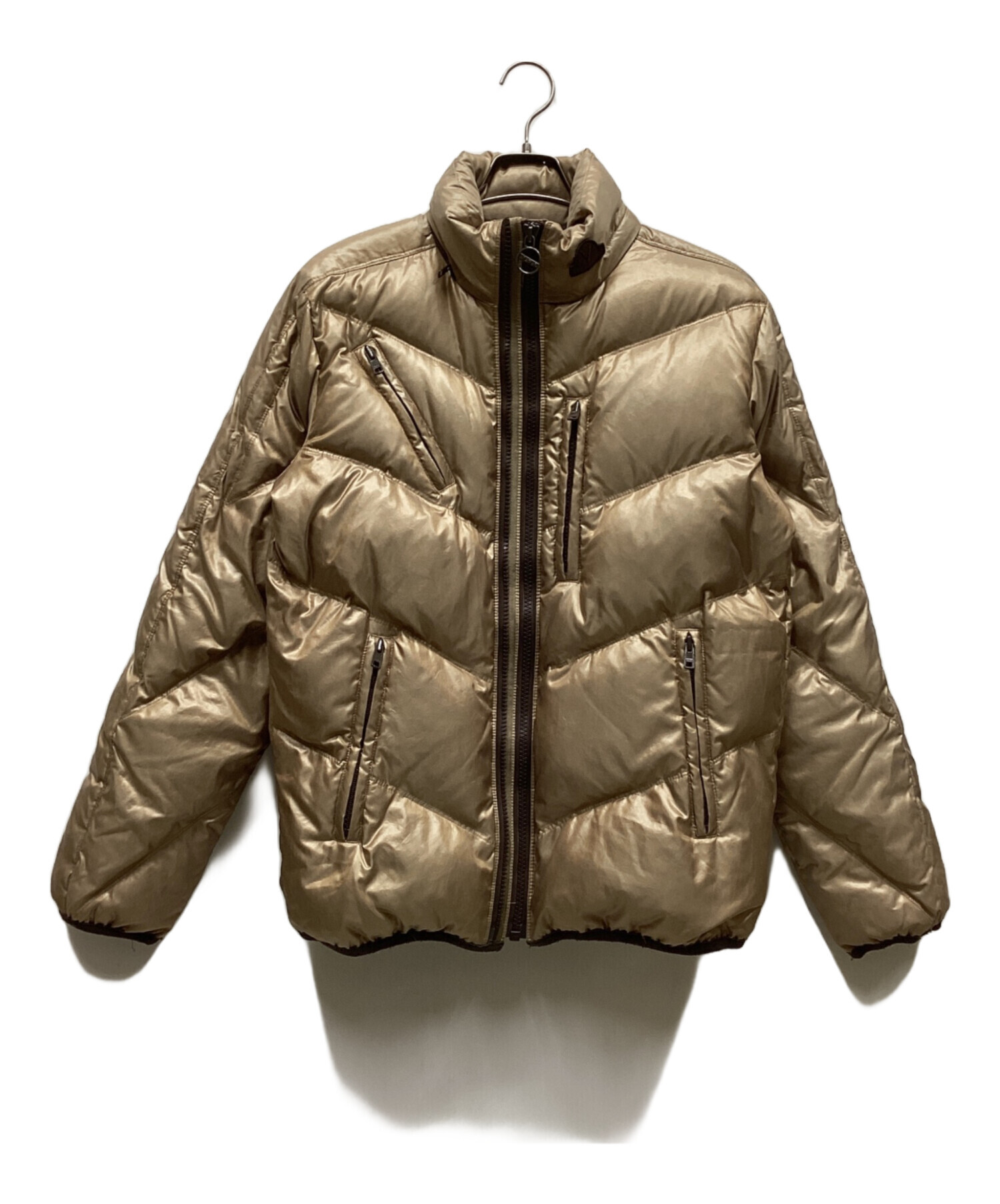 【中古美品】DIESEL ディーゼル ボンバージャケット ダウンジャケット 中古・古着通販】DIESEL (ディーゼル) ダウンジャケット ゴールド
