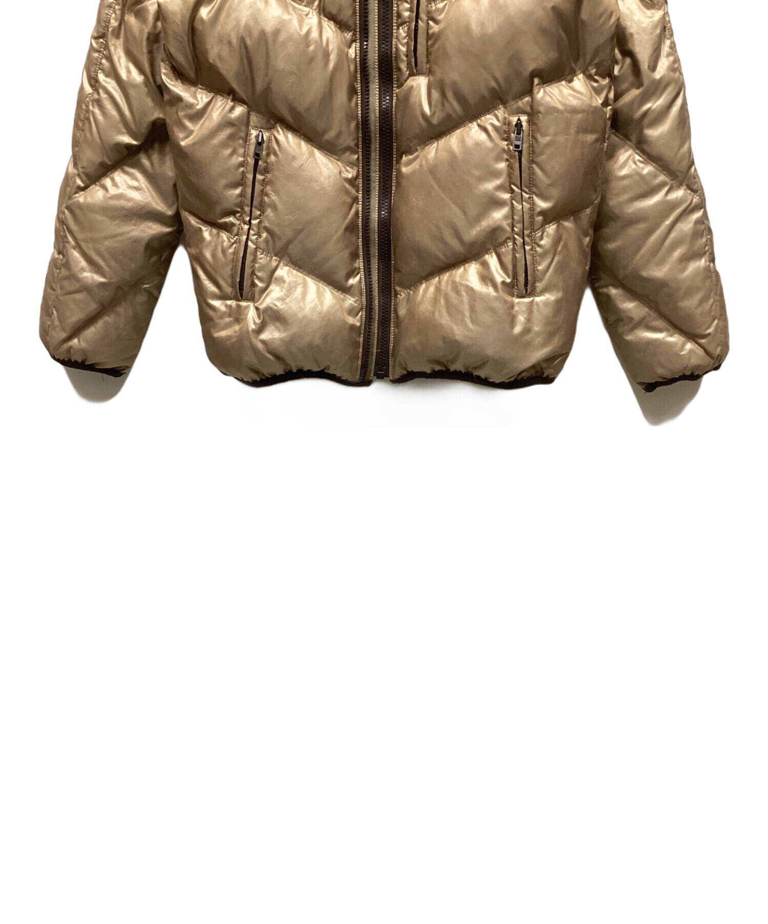 中古・古着通販】DIESEL (ディーゼル) ダウンジャケット ゴールド
