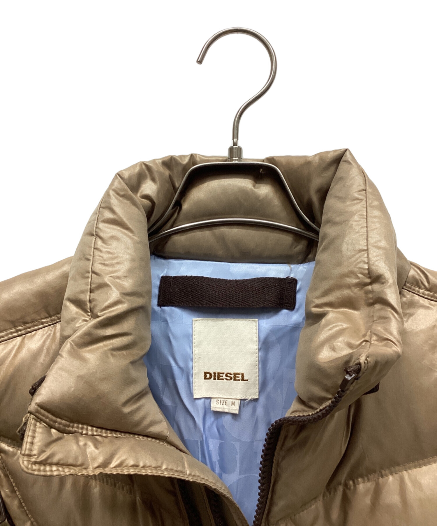中古・古着通販】DIESEL (ディーゼル) ダウンジャケット ゴールド