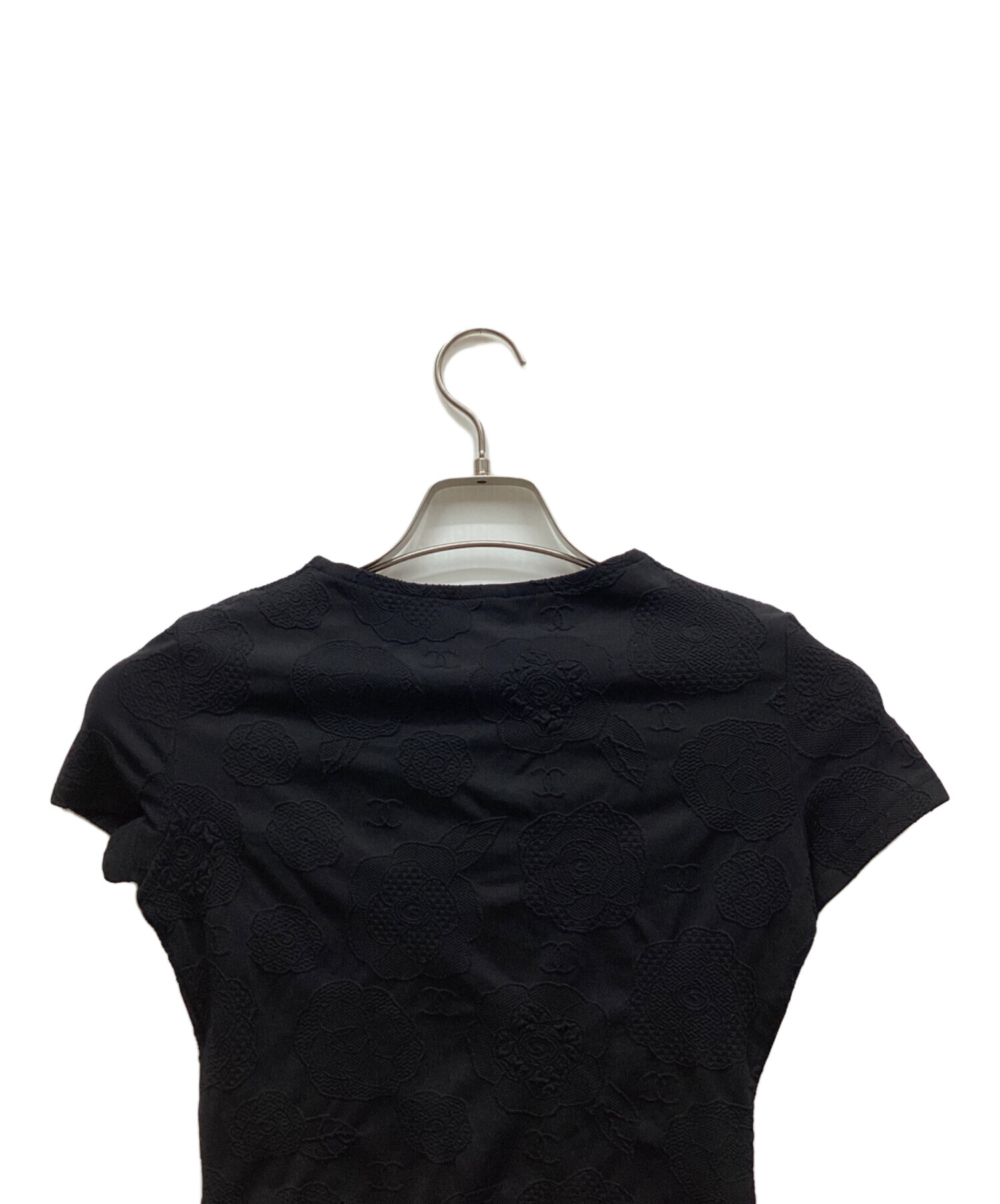 中古・古着通販】CHANEL (シャネル) 半袖Tシャツ ブラック サイズ:38