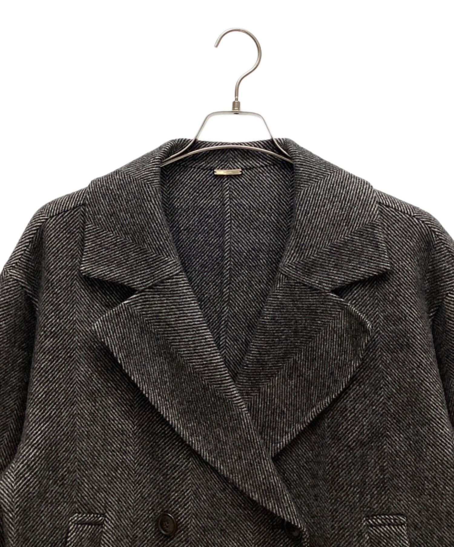 中古・古着通販】Snidel (スナイデル) ウールリバーPコート グレー