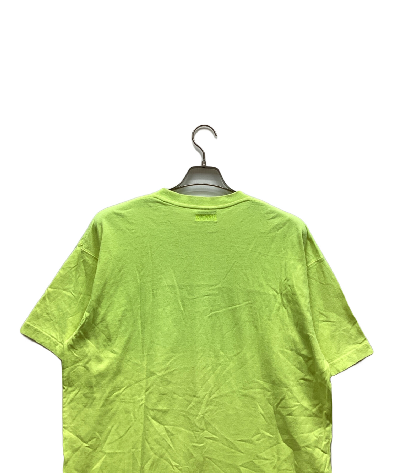中古・古着通販】VETEMENTS (ヴェトモン) 半袖Tシャツ 黄緑 サイズ:XS