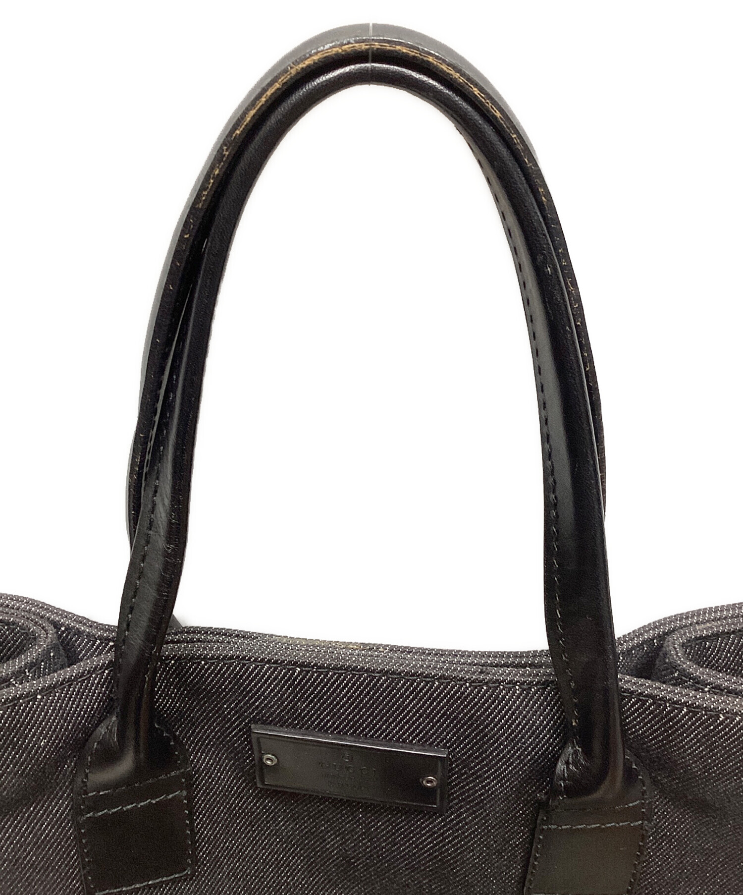 中古・古着通販】GUCCI (グッチ) トートバッグ ブラック｜ブランド