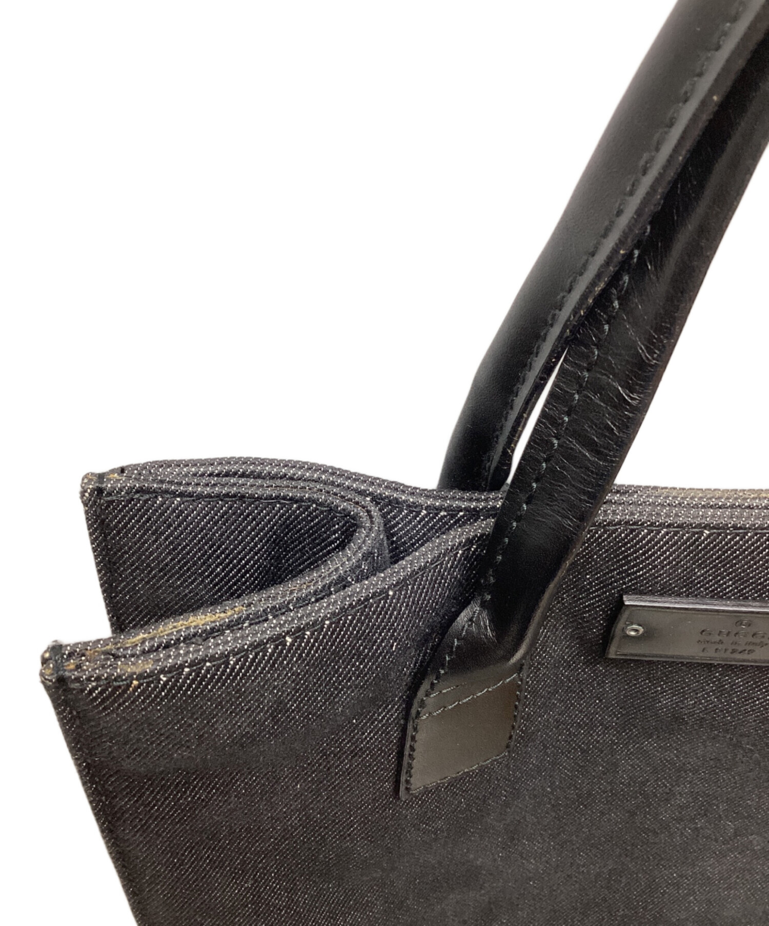 中古・古着通販】GUCCI (グッチ) トートバッグ ブラック｜ブランド