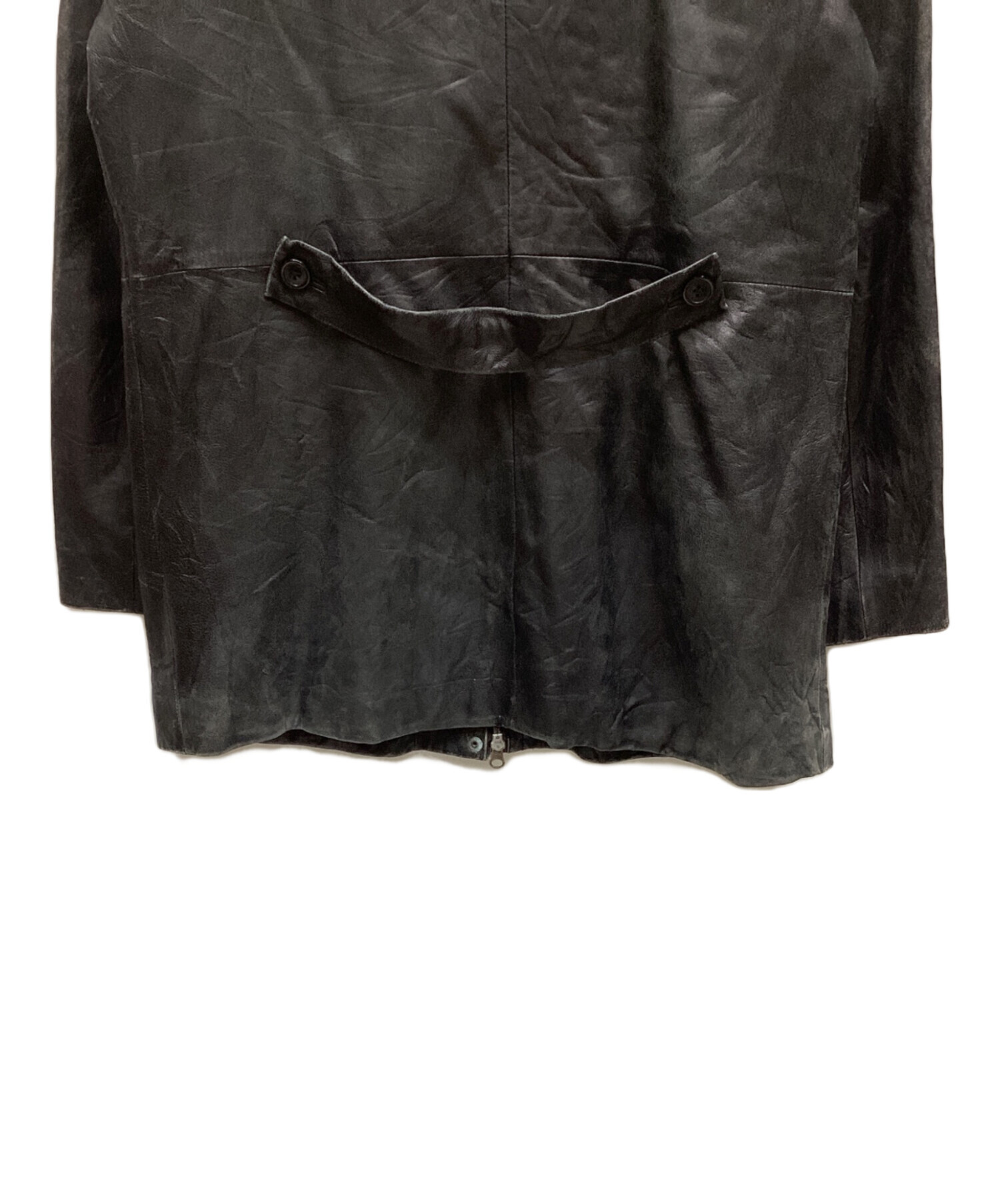 中古・古着通販】GAP (ギャップ) レザージャケット ブラック サイズ:L