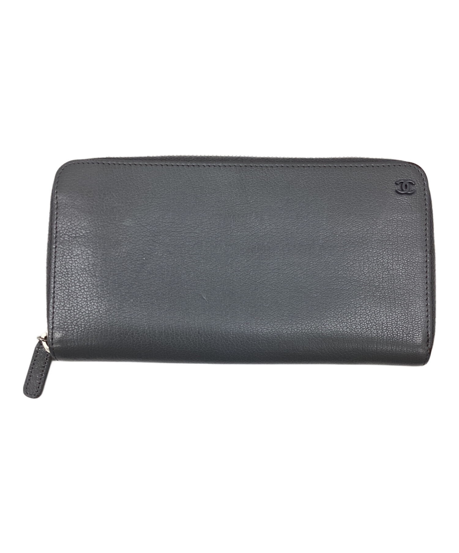 中古・古着通販】CHANEL (シャネル) 長財布 グレー｜ブランド・古着